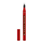 Stylo feutre sourcils L'Oréal Paris Faux Brow rouge, capuchon retiré, teinte brune