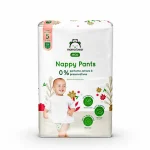 Paquet Mama Bear Eco Nappy Pants taille 5, enfant souriant sur l'emballage