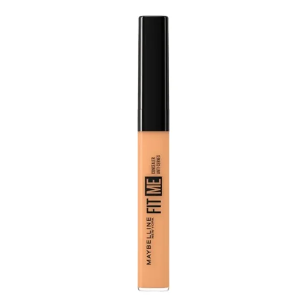 Tube correcteur anti-cernes Maybelline Fit Me beige médium avec capuchon noir