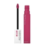 Rouge à lèvres liquide Maybelline Super Stay Matte Ink 150 Pathfinder, tube et applicateur
