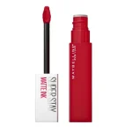 Rouge à lèvres liquide Maybelline Super Stay Matte Ink 325 Shot Caller, tube ouvert