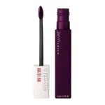 Tube prune foncé Maybelline Super Stay Matte Ink avec applicateur flèche souple