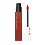 Tube rouge brique Maybelline Super Stay Matte Ink et applicateur flèche