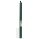 Crayon gel Maybelline Tattoo Liner vert sapin Vivid Green et capuchon transparent
