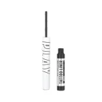 Flacon blanc Maybelline Tattoo Liner Play avec pinceau fin et bouchon