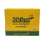 Étui jaune et vert Melem avec marigold pommade 30 ml Pharmamed