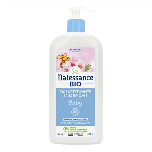 Natessance Baby Eau Nettoyante Sans Rinçage 500ml