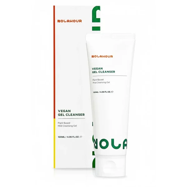Étui et tube blancs Nolahour Vegan Gel Cleanser 120 ml