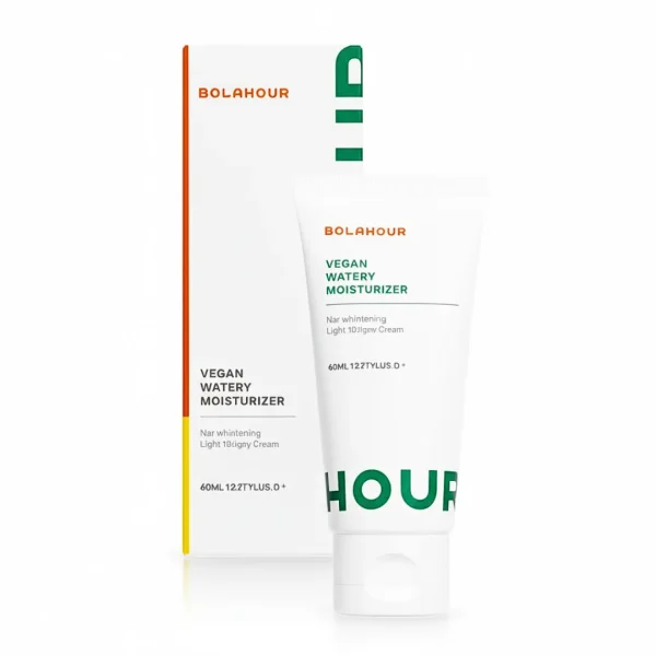 Tube et étui blancs Nolahour Vegan Watery Moisturizer 60 ml
