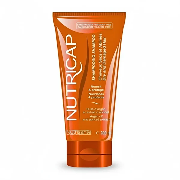 Tube orange Nutricap shampooing cheveux secs et abîmés 200 ml Nutrisanté