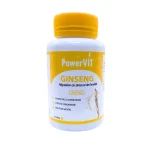 Flacon blanc et jaune PowerVIT Ginseng 500 mg 60 gélules