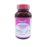 Flacon ambré PowerVIT levure de bière sélénium 400 mg comprimés