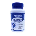 Flacon blanc et bleu nuit PowerVIT Mélatonine 2 mg 30 gélules