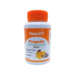 Flacon blanc et orange PowerVIT Propolis 350 mg, 60 gélules