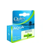 Boîte bleue et verte Quies Specific Aqua avec bouchon d'oreille à ailettes
