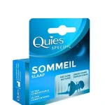 Boîte bleue Quies Specific Sommeil avec bouchon d'oreille courbé à filtre