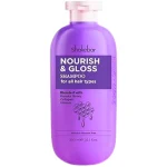 Flacon violet Shakebar Nourish & Gloss shampoing 300 ml tous types cheveux