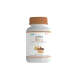 Flacon blanc Spirit Maca bouchon marron racines de maca 60 gélules