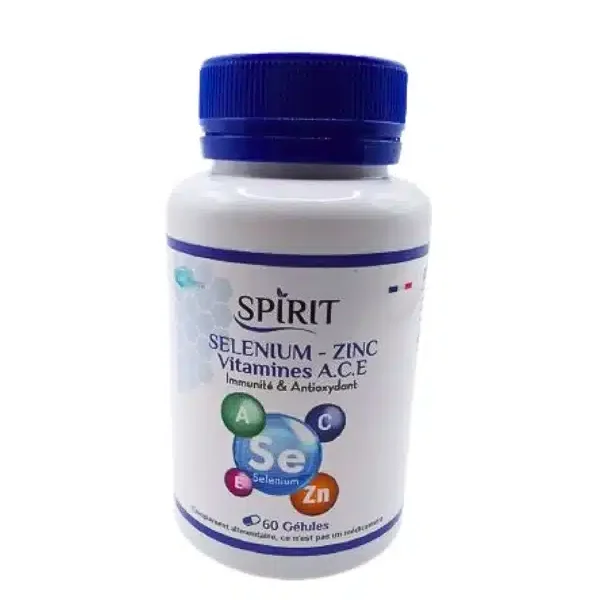 Spirit Pharma Selenium Zinc Vitamines A.c.e 60gelules