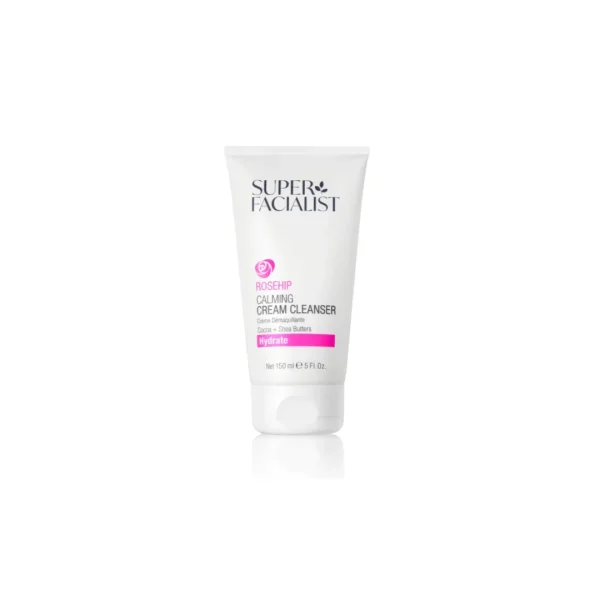 Tube blanc Super Facialist Rosehip Calming Cream Cleanser 150 ml rose