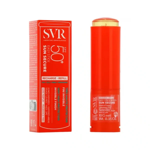 SVR Sun Secure Easy Stick Invisible SPF50+ Recharge 10g