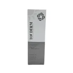 Boîte blanche et grise de l'écran solaire anti-tache Touderm SPF50+ 50 ml