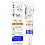 Étui et tube Ultrasun Photo Age Control Fluid teinté SPF 50 40 ml
