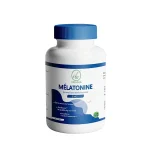 Flacon Urania Mélatonine 2 mg sommeil avec bouchon bleu foncé et lune