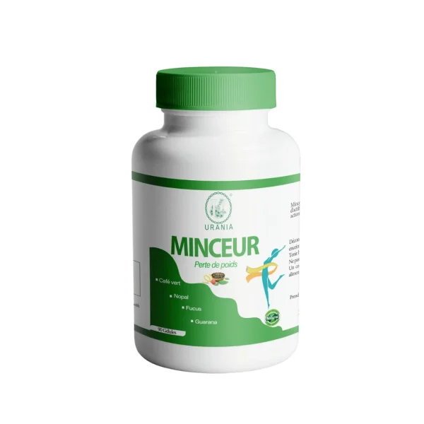 Flacon Urania Minceur perte de poids 90 gélules avec bouchon vert