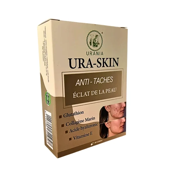 Boîte Urania Ura-Skin anti-taches éclat de la peau 60 gélules