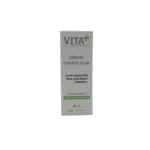 Étui gris Vita+ sérum correcteur visage bave d'escargot vitamine C 30 ml