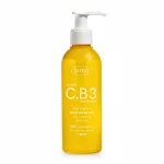 Flacon pompe jaune Ziaja Vitamin C.B3 gel nettoyant visage, texture dorée
