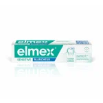 Étui vert et blanc elmex Sensitive Blancheur, dentifrice dents sensibles