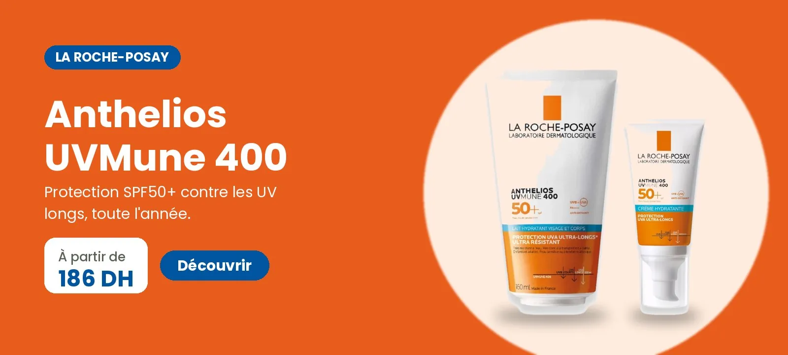 La Roche-Posay Anthelios UVMune 400 SPF50+ à partir de 186 DH